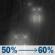 Tonight: Rain after 8pm. Mostly cloudy, with a low around 49. Southwest wind 6 to 10 mph. Chance of precipitation is 60%. New rainfall amounts between a tenth and quarter of an inch possible. Tonight: Light Rain