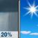 Today: Isolated Rain Showers then Sunny